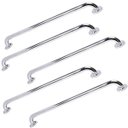 Ver imagem 1 de Barra Alça Apoio Inox 60cm Kit 5 Uni Acessibilidade Pcd Cadeirante Idoso Suporte Anti Queda Evita Ac
