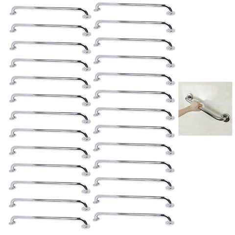 Alça de Apoio 80cm Barra Inox Kit 26 Unidades Idoso Cadeirante Banheiro Box Suporte Acessibilidade S