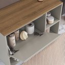 Ver imagem 7 de Balcão Gabinete de Banheiro Suspenso 80cm com 1 Porta e Nichos Barcelona