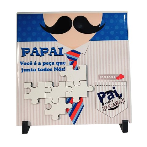 Presente Dias Dos Pais Azulejo Exclusivo e Suas Qualidades 15 X 15 Cm