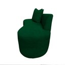 Ver imagem 5 de Namoradeira Sofá Feijão Hana 130cm Orgânica Bouclé Verde