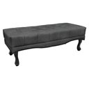 Ver imagem 6 de Kit Cabeceira e Calçadeira Recamier King 1,95m Suede Cinza