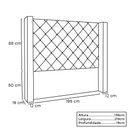 Ver imagem 3 de Kit Cabeceira e Calçadeira Recamier King 1,95m Suede Cinza