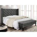 Ver mais imagens de Kit Cabeceira e Calçadeira Recamier King 1,95m Suede Cinza