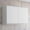 Ver imagem 2 de Armário de Cozinha Aéreo 80cm com 2 Portas Andréia Branco - Ajl Móveis