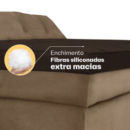 Pillow Top para Sofá Retrátil e Reclinável Fibras Macias Almofada 90x180cm Bf Colchões - 3