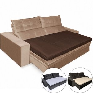 Pillow Top para Sofá Retrátil e Reclinável Fibras Macias Almofada 90x180cm Bf Colchões