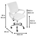 Ver imagem 4 de Cadeira Escritorio Diretor Tela Mesh Tok 3310