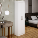 Ver imagem 1 de Guarda-roupa Multiuso Solteiro Compact Branco - Direto Sim