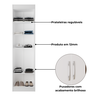 Guarda-roupa Multiuso Solteiro Compact Branco - Direto Sim - 4