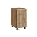 Ver imagem 2 de Gaveteiro 4 Gavetas BP Home Office Artesano Concept Marrom/Nogal Sevilha/Preto