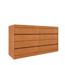 Ver imagem 2 de Cômoda 8 Gavetas Orgânica Luna 100% MDF 158cm Yescasa Marrom/Cinamomo