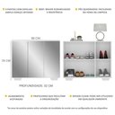 Ver imagem 3 de Sapateira com Espelho 3 Portas Nina Multimóveis V6023