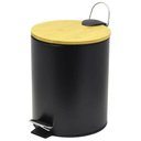 Ver imagem 1 de Lixeira com Tampa em Bambu e Balde Removível 3 L Preto