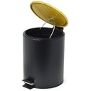 Ver imagem 3 de Lixeira com Tampa em Bambu e Balde Removível 3 L Preto