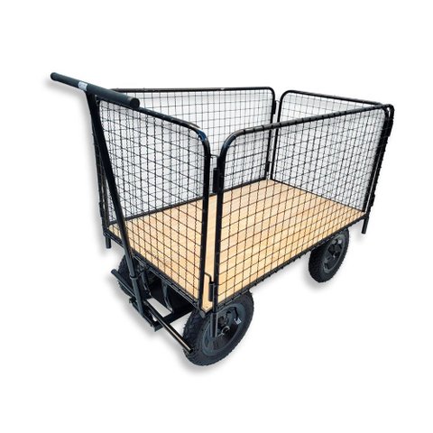 Carrinho de Carga Plataforma Gradeado 300 kg Rolwes