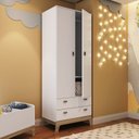 Ver imagem 1 de Guarda-Roupas Infantil 02 Portas e 02 Gavetas Linha Favo de Mel 