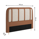 Ver imagem 2 de Cabeceira para Cama Box Casal Dobuê Leon