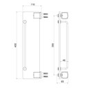 Ver imagem 2 de Porta Shampoo de Vidro com Proteção Block Meber Metais