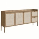 Ver imagem 1 de Balcão Aparador Buffet 3 Portas 180cm Arlo A10 Hanover - Mpozenato