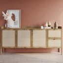 Ver imagem 2 de Balcão Aparador Buffet 3 Portas 180cm Arlo A10 Hanover - Mpozenato