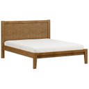 Ver imagem 1 de Cama Casal Queen Colchão 160cm Pé Madeira Maciça Solvi Freijó F07 - Mpozenato