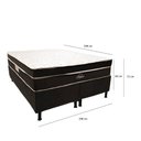 Ver imagem 2 de Conjunto Box Stylus King 198X198X60 Molas Ensacadas Topázio