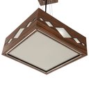 Ver imagem 7 de Luminária Decorativa Madeira Pendente Maresias Mirror 45cm:Pau Ferro