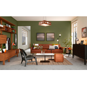 Ver imagem 2 de Luminária Decorativa Madeira Pendente Maresias Mirror 45cm:Pau Ferro