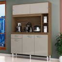 Ver imagem 1 de Cozinha Compacta Duda 5 Portas 1 Gaveta Castanho/Off White - Poquema
