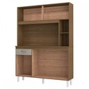 Ver imagem 3 de Cozinha Compacta Duda 5 Portas 1 Gaveta Castanho/Off White - Poquema