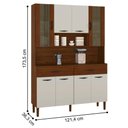 Ver imagem 4 de Kit de Cozinha com 8 Portas Turim Off White Nogueira
