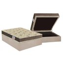 Ver imagem 1 de Cama Box Baú Casal: Colchão Ortopédico Orthoflex D33 / EP Matera + Base CRC Suede Clean(138x188)