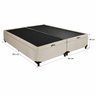Base Box King Bipartido Baú HR Moveleira 40cmx193cmx203cm Gold Linho - 4