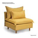 Ver imagem 4 de Capa Sofá Sôma com Encosto CabeCasa MadeiraOriginals Madeiramadeira Linho Mostarda Amarelo