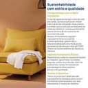 Ver imagem 5 de Capa Sofá Sôma com Encosto CabeCasa MadeiraOriginals Madeiramadeira Linho Mostarda Amarelo
