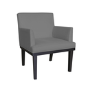 Ver imagem 2 de Kit 02 Poltronas Decorativas Para Sala Comercial Vitória Suede Cinza - LM DECOR