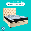 Ver imagem 4 de Kit Cabeceira + Cama Box Bau + Colchão Casal Molas Ensacadas Life Gold Paropas