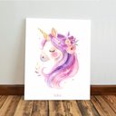 Ver imagem 5 de Kit 3 Quadro Decorativo Unicórnio Infantil Menina Quarto Qualidade Premium 28x20cm