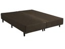 Ver imagem 2 de Cama Base Box King Bipartido Marrom Suede 193x203
