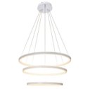 Ver imagem 6 de Lustre Pendente Moderno 3 Anéis Led Branco 60w Branco Quente Bivolt 9001-3b