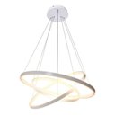 Ver imagem 4 de Lustre Pendente Moderno 3 Anéis Led Branco 60w Branco Quente Bivolt 9001-3b