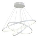 Ver imagem 5 de Lustre Pendente Moderno 3 Anéis Led Branco 60w Branco Quente Bivolt 9001-3b