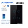 Interruptor Inteligente NovaDigital Touch Wi-Fi 4x2 4 Botões - 3