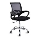 Ver imagem 3 de 2 Cadeiras Giratória com Base Cromada Diretor Preta Healer