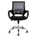 Ver imagem 2 de 2 Cadeiras Giratória com Base Cromada Diretor Preta Healer