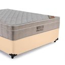 Ver imagem 6 de Cama Box Casal Sintético + Colchão Ortobom Airtech Molas Ensacadas 138x188x65 Bege