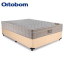 Ver imagem 5 de Cama Box Casal Sintético + Colchão Ortobom Airtech Molas Ensacadas 138x188x65 Bege