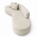 Ver imagem 4 de Sofá Virgínia 3m Estofado Suede Moderno Confortável Luxo