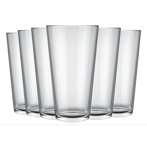Conjunto de Copos de Vidro Cairo 350ml Transparente C/ 6und – Éllpis Móveis